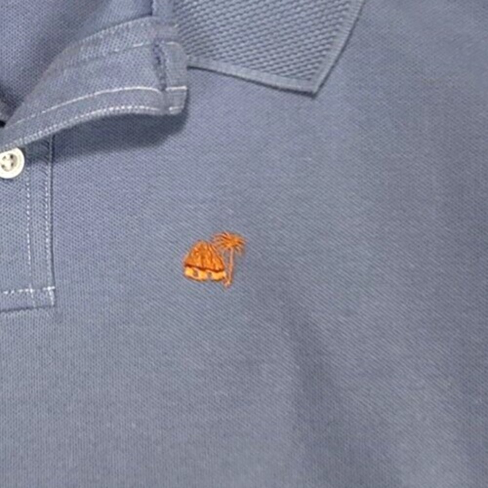 Caribbean Joe Men's Polo Shirt Blue Casual Cotton Embroidered Logo XL - Picture 5 of 8